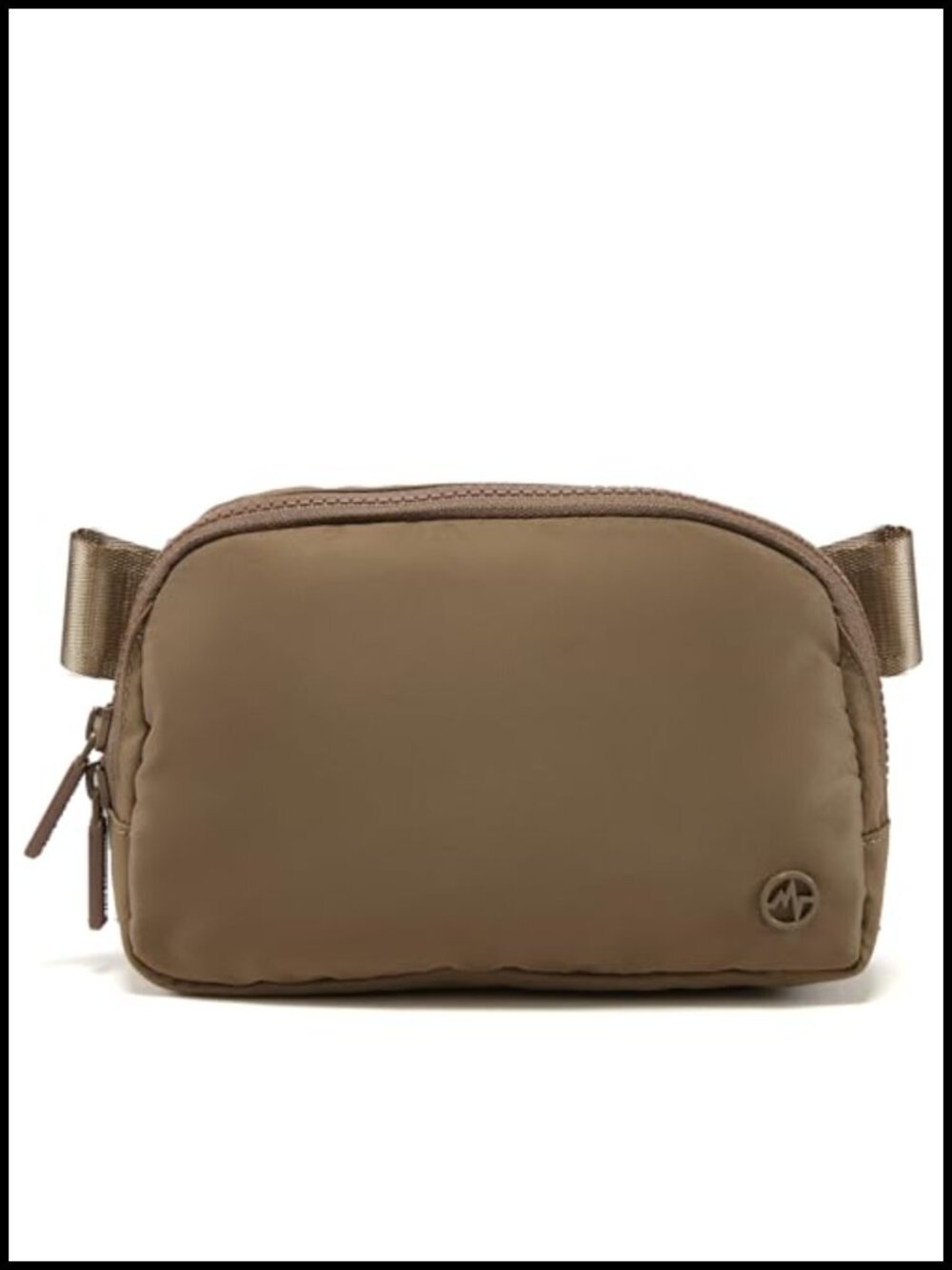 Nylon Fanny Pack Two-Way Zipper Crossbody Belt Bag